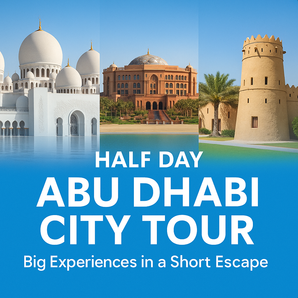 Half Day Abu Dhabi City Tour | Best Short Abu Dhabi Tour from Dubai - Private Tour